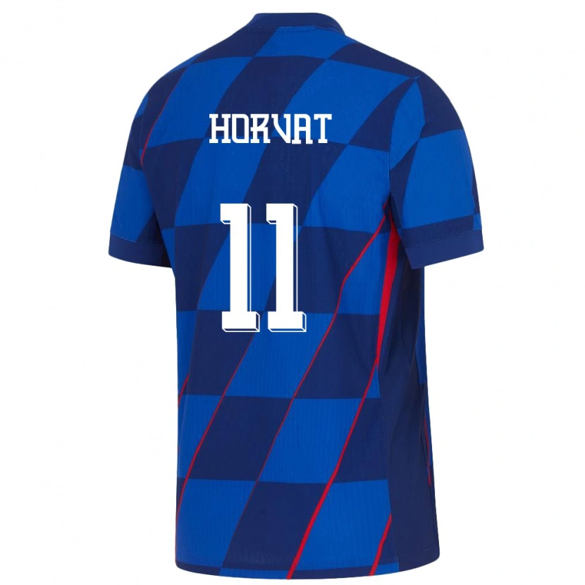 Danxen Kinder Kroatien Patrik Horvat #11 Blau Auswärtstrikot Trikot 24-26 T-Shirt Schweiz