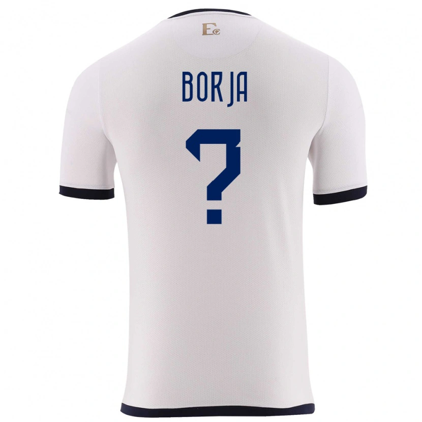 Danxen Kinder Ecuador Ariel Borja #0 Weiß Auswärtstrikot Trikot 24-26 T-Shirt Schweiz