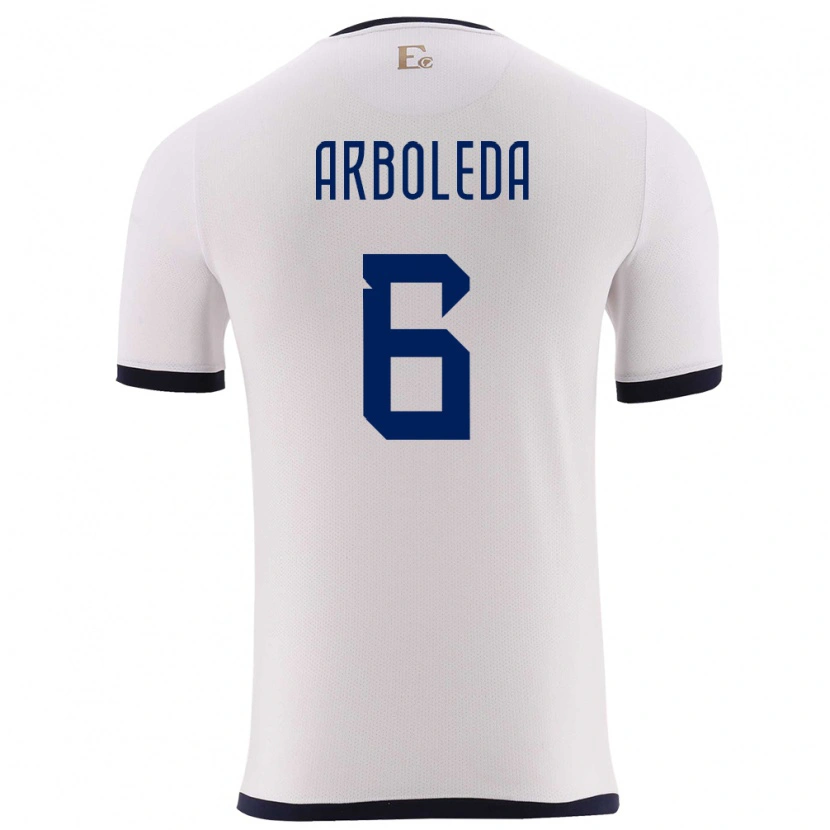 Danxen Kinder Ecuador Edu Arboleda #6 Weiß Auswärtstrikot Trikot 24-26 T-Shirt Schweiz