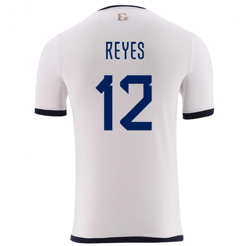 Danxen Kinder Ecuador Jhafets Reyes #12 Weiß Auswärtstrikot Trikot 24-26 T-Shirt Schweiz