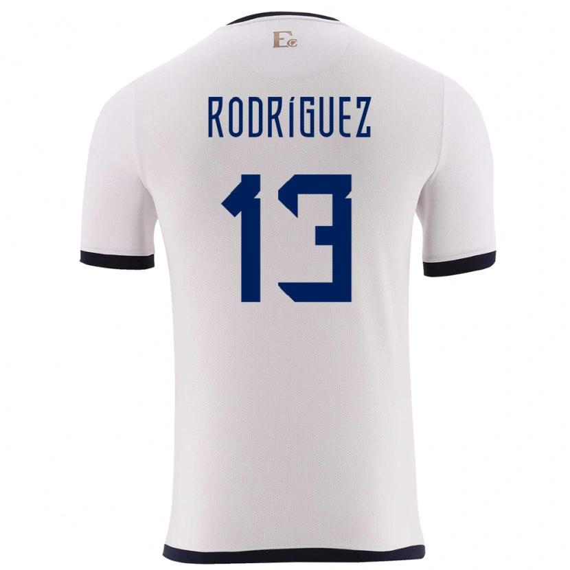 Danxen Kinder Ecuador Emerson Rodríguez #13 Weiß Auswärtstrikot Trikot 24-26 T-Shirt Schweiz