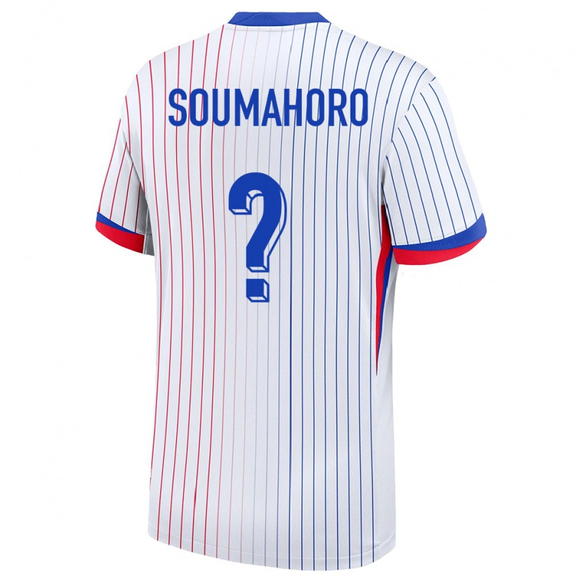 Danxen Kinder Frankreich Aboubaka Soumahoro #0 Weiß Auswärtstrikot Trikot 24-26 T-Shirt Schweiz