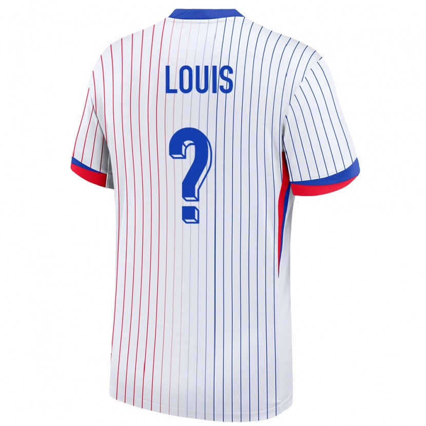 Danxen Kinder Frankreich Coleen Louis #0 Weiß Auswärtstrikot Trikot 24-26 T-Shirt Schweiz