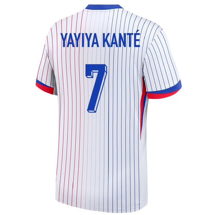 Danxen Kinder Frankreich Ibrahim Yayiya Kanté #7 Weiß Auswärtstrikot Trikot 24-26 T-Shirt Schweiz