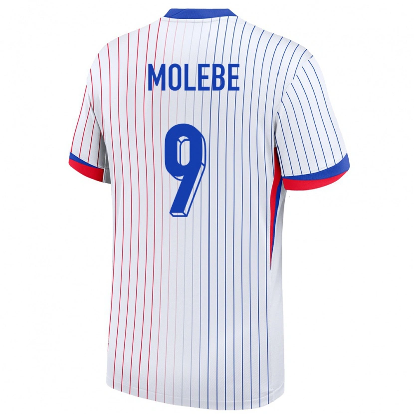 Danxen Kinder Frankreich Enzo Molebe #9 Weiß Auswärtstrikot Trikot 24-26 T-Shirt Schweiz