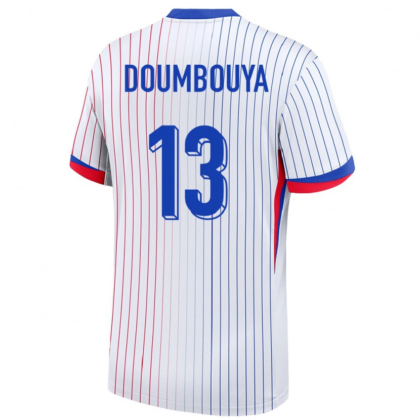 Danxen Kinder Frankreich Amidou Doumbouya #13 Weiß Auswärtstrikot Trikot 24-26 T-Shirt Schweiz