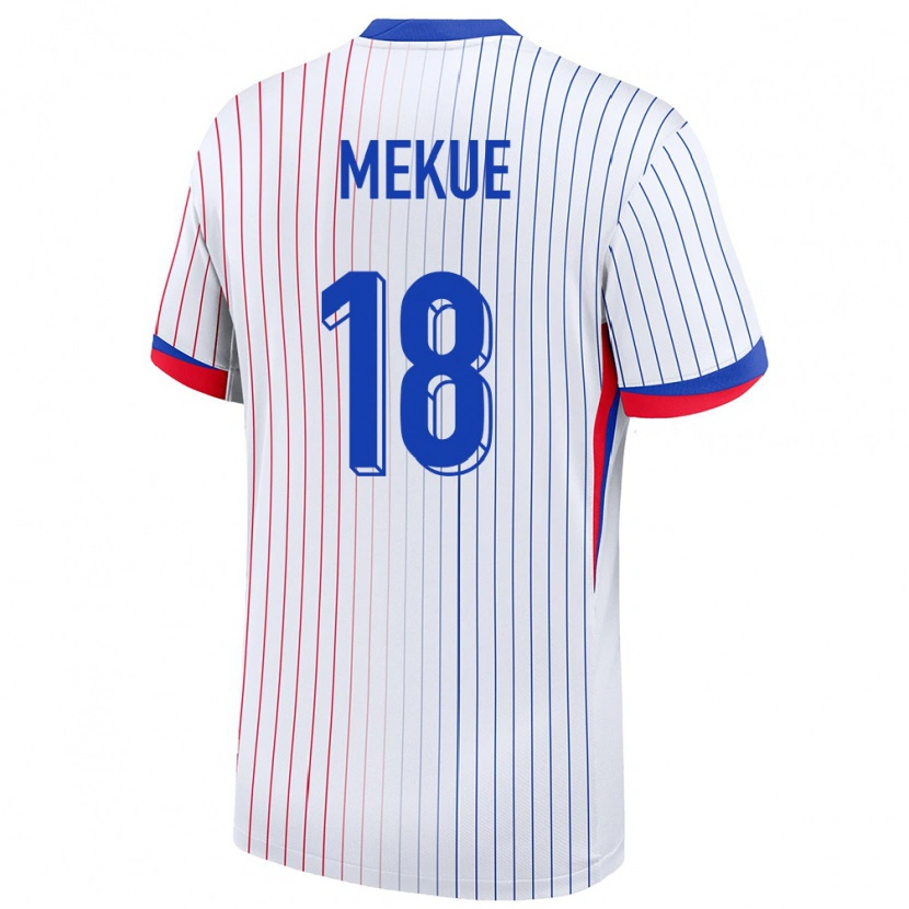 Danxen Kinder Frankreich Florian Mekue #18 Weiß Auswärtstrikot Trikot 24-26 T-Shirt Schweiz