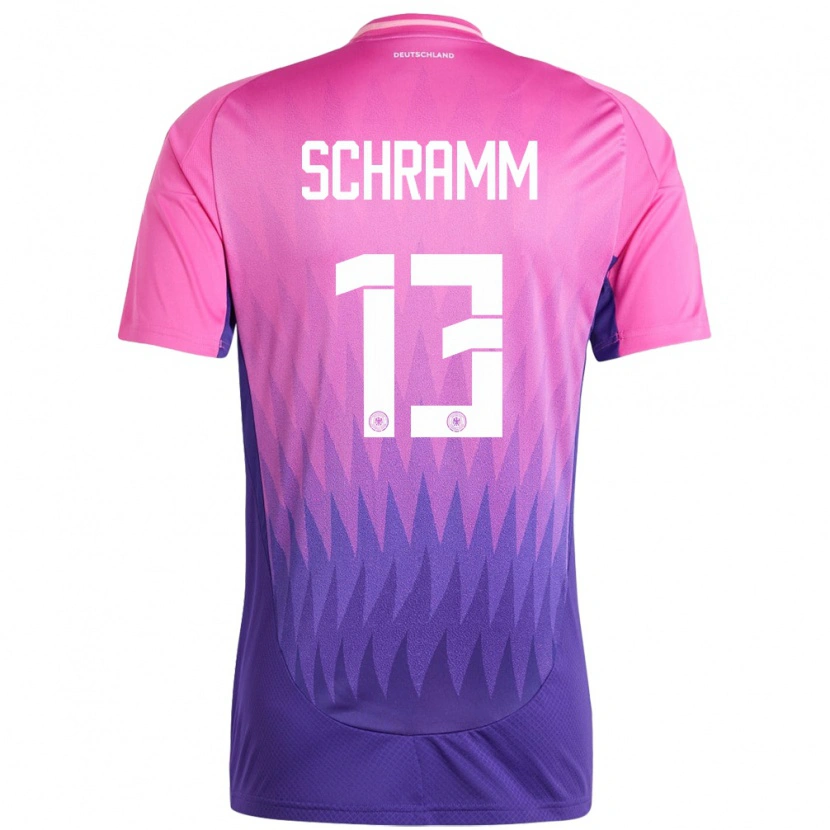 Danxen Kinder Deutschland Collin Schramm #13 Pink Lila Auswärtstrikot Trikot 24-26 T-Shirt Schweiz