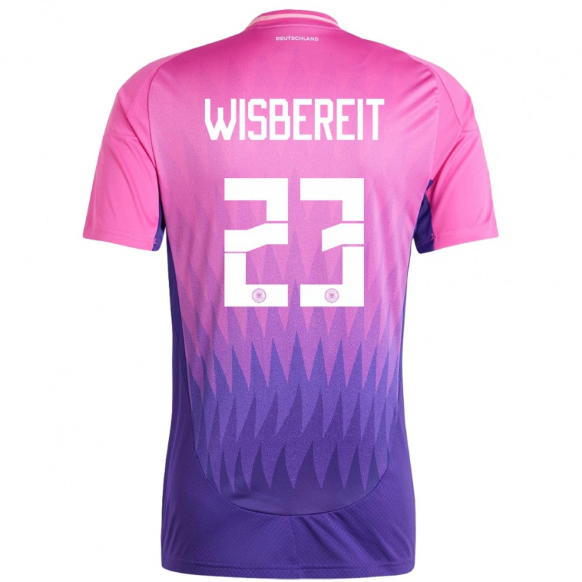 Danxen Kinder Deutschland Tom Wisbereit #23 Pink Lila Auswärtstrikot Trikot 24-26 T-Shirt Schweiz