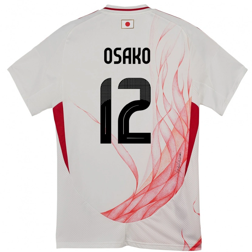 Danxen Kinder Japan Keisuke Osako #12 Weiß Auswärtstrikot Trikot 24-26 T-Shirt Schweiz