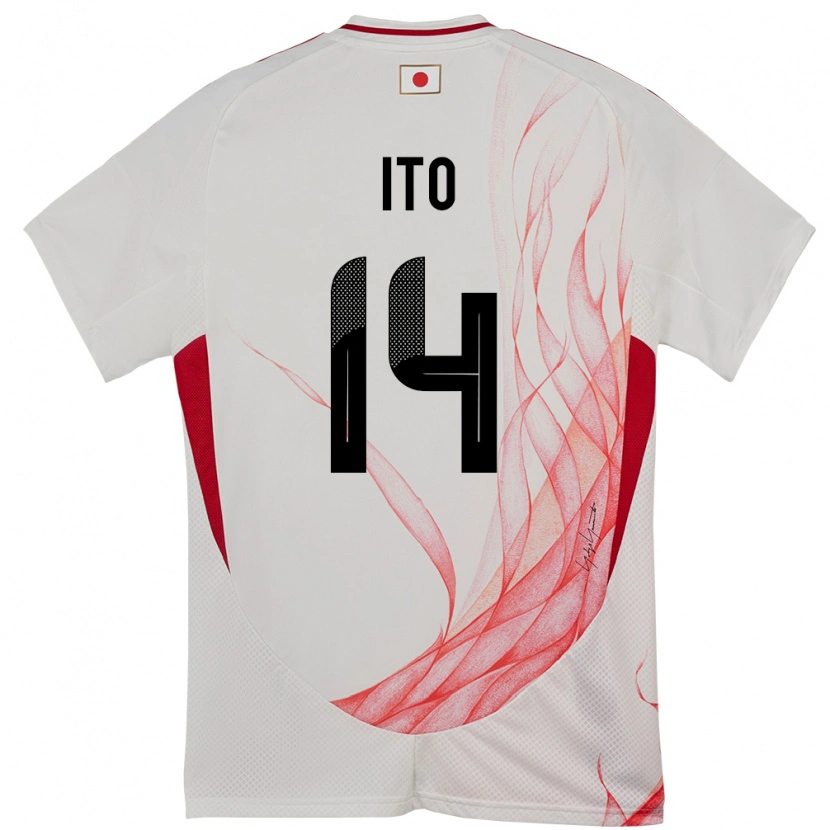 Danxen Kinder Japan Junya Ito #14 Weiß Auswärtstrikot Trikot 24-26 T-Shirt Schweiz