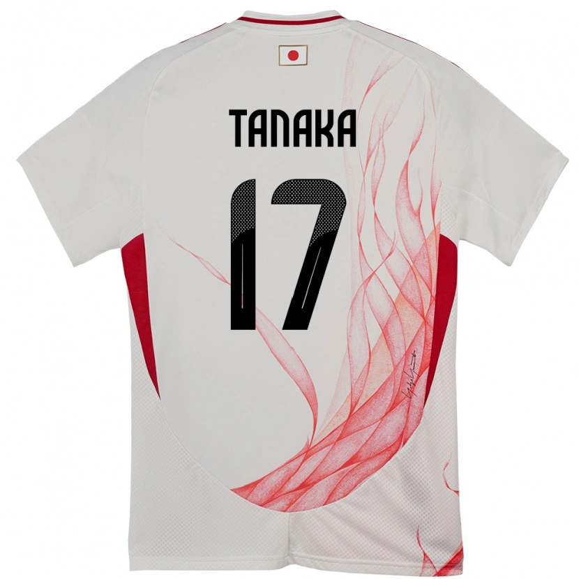 Danxen Kinder Japan Ao Tanaka #17 Weiß Auswärtstrikot Trikot 24-26 T-Shirt Schweiz