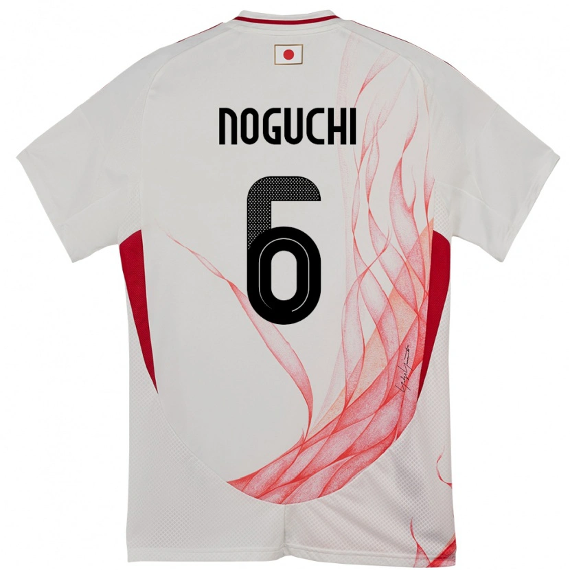 Danxen Kinder Japan Rento Noguchi #6 Weiß Auswärtstrikot Trikot 24-26 T-Shirt Schweiz