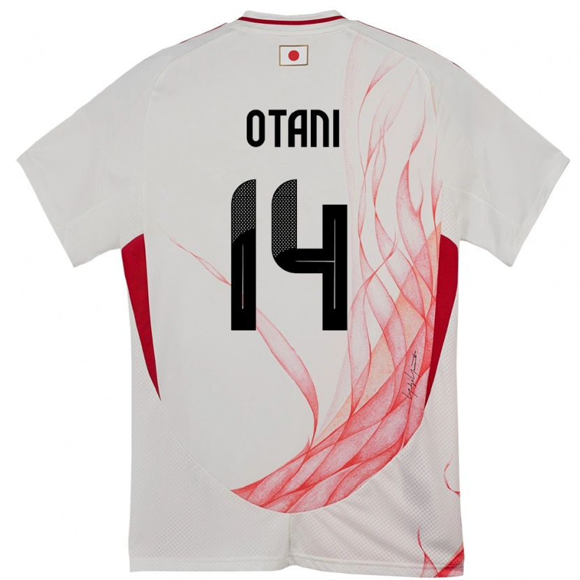 Danxen Kinder Japan Minato Otani #14 Weiß Auswärtstrikot Trikot 24-26 T-Shirt Schweiz