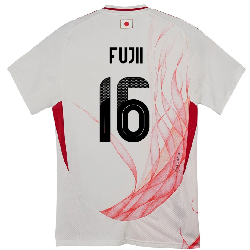 Danxen Kinder Japan Shota Fujii #16 Weiß Auswärtstrikot Trikot 24-26 T-Shirt Schweiz