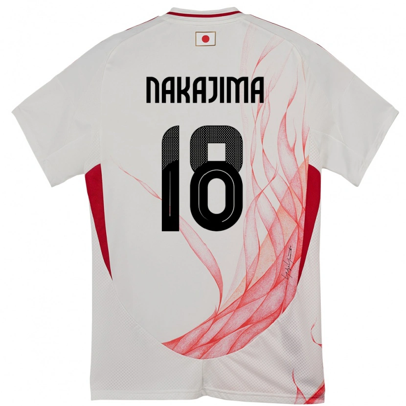 Danxen Kinder Japan Yotaro Nakajima #18 Weiß Auswärtstrikot Trikot 24-26 T-Shirt Schweiz