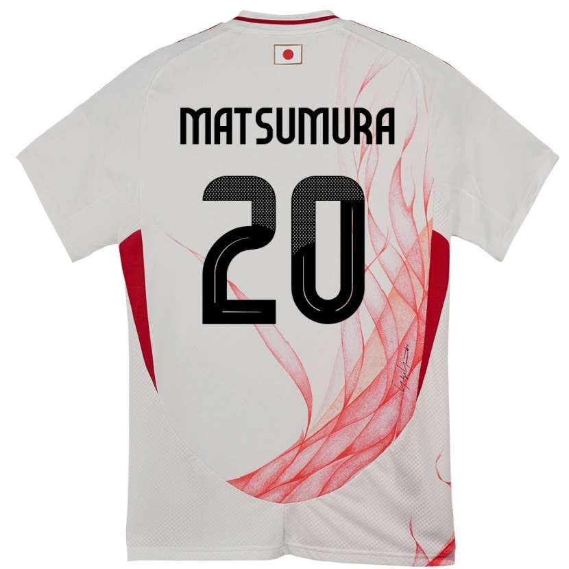 Danxen Kinder Japan Yuta Matsumura #20 Weiß Auswärtstrikot Trikot 24-26 T-Shirt Schweiz