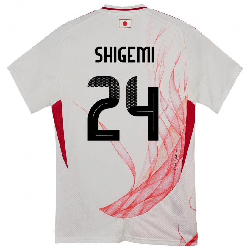 Danxen Kinder Japan Masato Shigemi #24 Weiß Auswärtstrikot Trikot 24-26 T-Shirt Schweiz