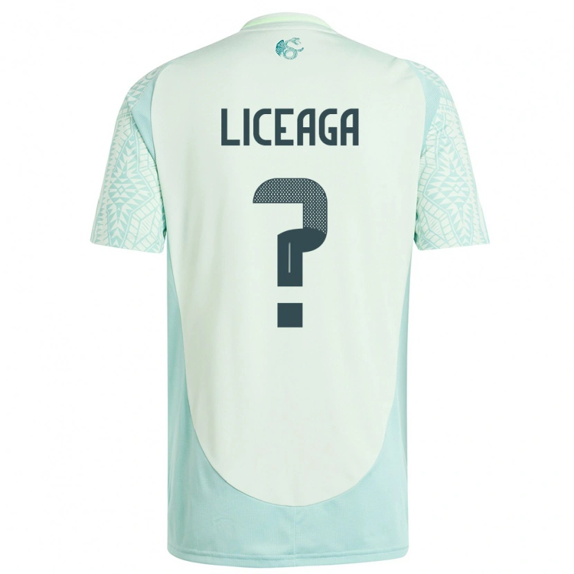 Danxen Kinder Mexiko Sebastián Liceaga #0 Leinengrün Auswärtstrikot Trikot 24-26 T-Shirt Schweiz