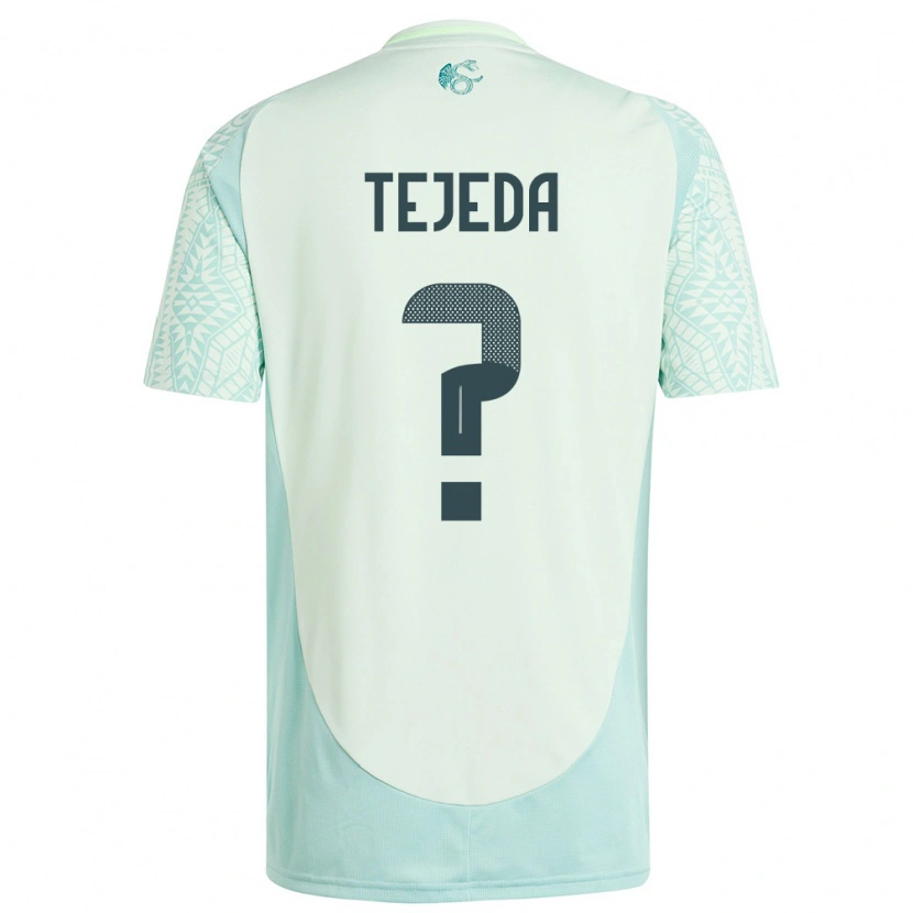 Danxen Kinder Mexiko Saulo Tejeda #0 Leinengrün Auswärtstrikot Trikot 24-26 T-Shirt Schweiz