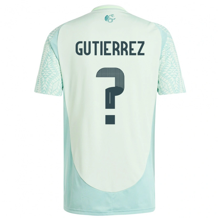 Danxen Kinder Mexiko Orlando Gutiérrez #0 Leinengrün Auswärtstrikot Trikot 24-26 T-Shirt Schweiz