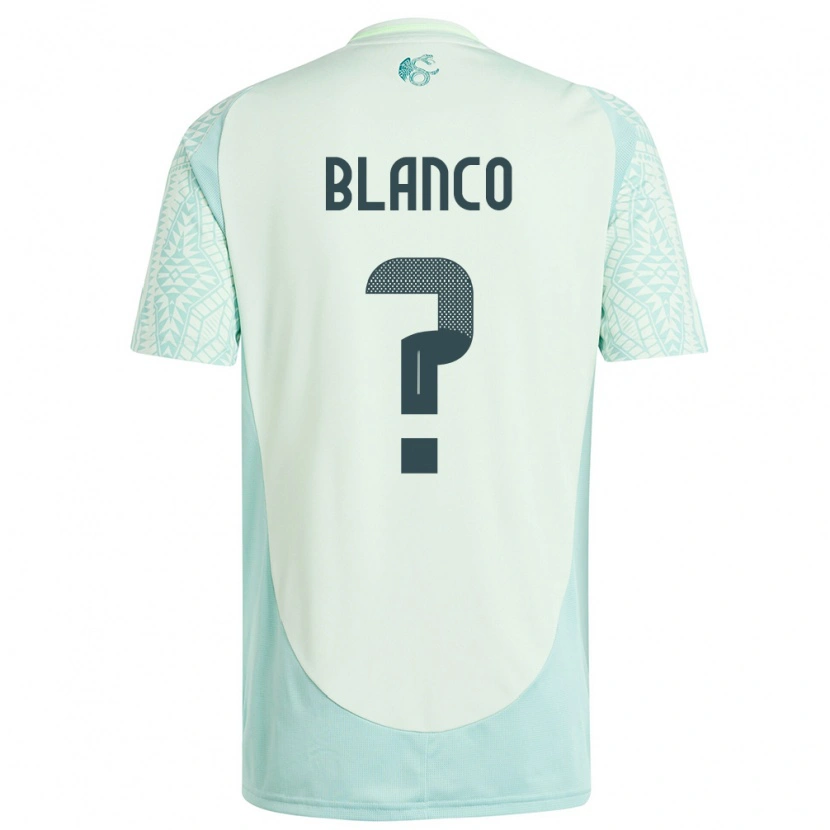 Danxen Kinder Mexiko Lionel Blanco #0 Leinengrün Auswärtstrikot Trikot 24-26 T-Shirt Schweiz