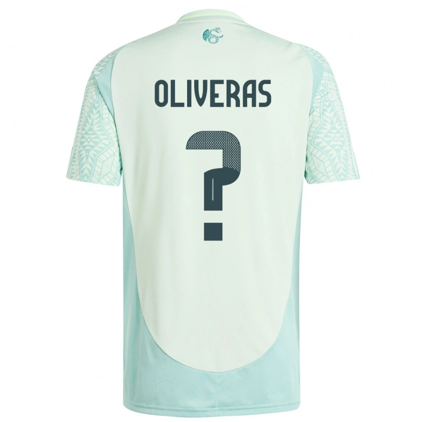 Danxen Kinder Mexiko Robert Oliveras #0 Leinengrün Auswärtstrikot Trikot 24-26 T-Shirt Schweiz
