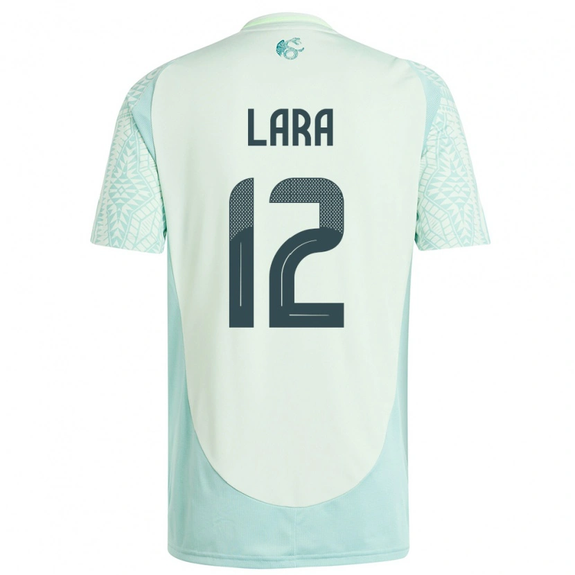 Danxen Kinder Mexiko Pablo Lara #12 Leinengrün Auswärtstrikot Trikot 24-26 T-Shirt Schweiz