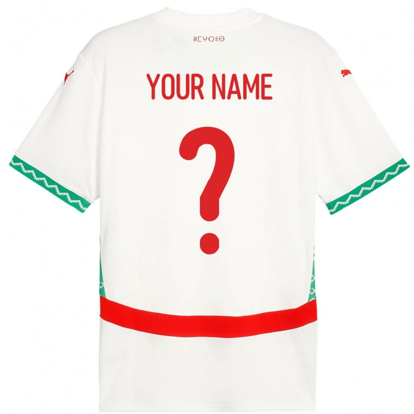 Danxen Kinder Marokko Ihren Namen #0 Weiß Auswärtstrikot Trikot 24-26 T-Shirt Schweiz