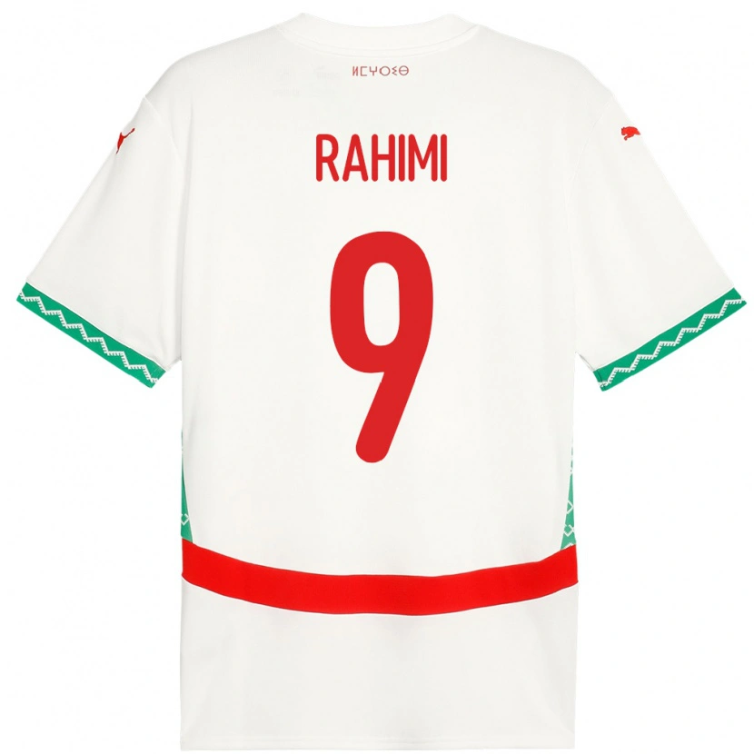Danxen Kinder Marokko Soufiane Rahimi #9 Weiß Auswärtstrikot Trikot 24-26 T-Shirt Schweiz