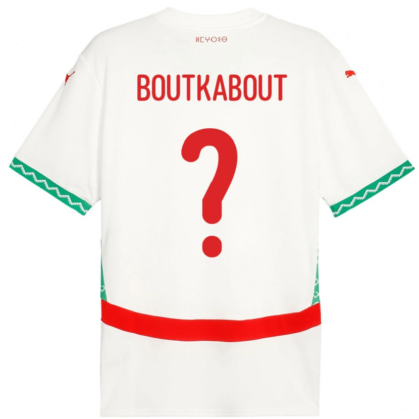 Danxen Kinder Marokko Amir Boutkabout #0 Weiß Auswärtstrikot Trikot 24-26 T-Shirt Schweiz
