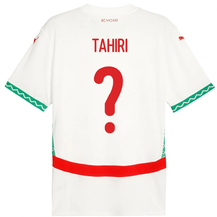 Danxen Kinder Marokko Aymen Tahiri #0 Weiß Auswärtstrikot Trikot 24-26 T-Shirt Schweiz