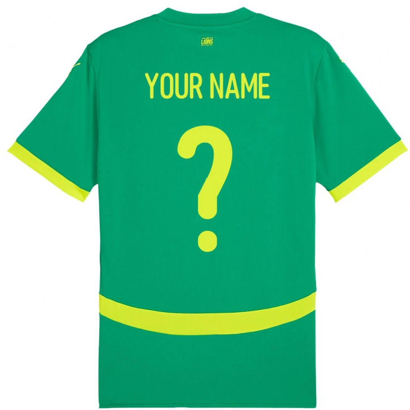 Danxen Kinder Senegal Ihren Namen #0 Grün Auswärtstrikot Trikot 24-26 T-Shirt Schweiz