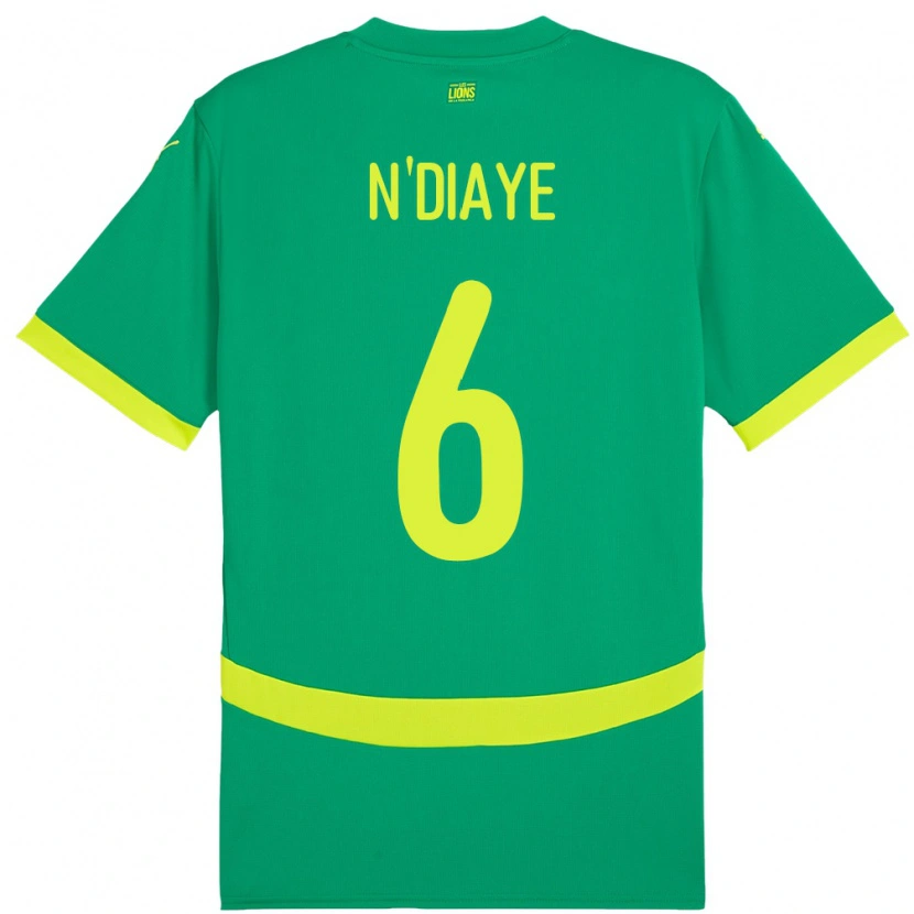 Danxen Kinder Senegal Niakhate N Diaye #6 Grün Auswärtstrikot Trikot 24-26 T-Shirt Schweiz