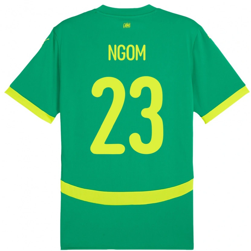 Danxen Kinder Senegal Astou Ngom #23 Grün Auswärtstrikot Trikot 24-26 T-Shirt Schweiz