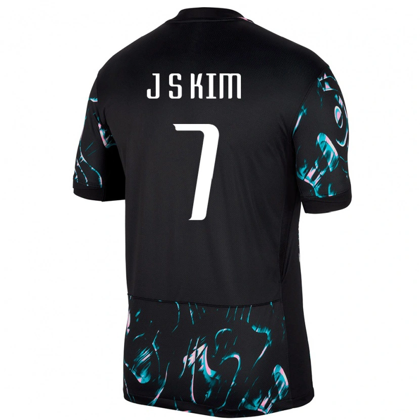 Danxen Kinder Südkorea Seong-Ju Kim #7 Schwarz Auswärtstrikot Trikot 24-26 T-Shirt Schweiz