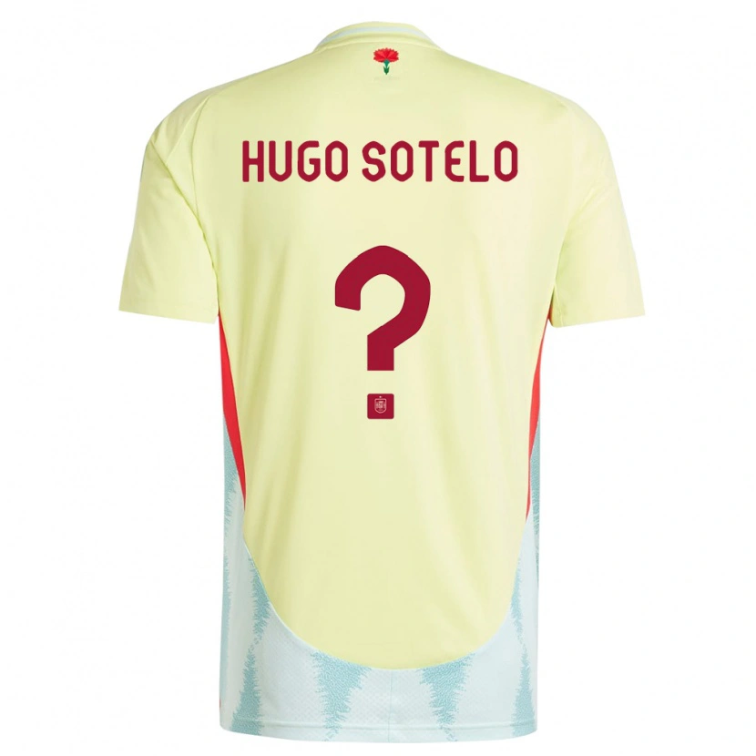 Danxen Kinder Spanien Hugo Sotelo #0 Gelb Auswärtstrikot Trikot 24-26 T-Shirt Schweiz