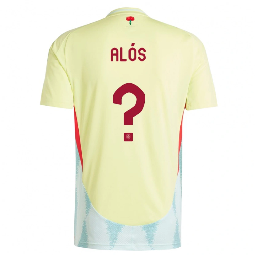 Danxen Kinder Spanien Carlos Alós #0 Gelb Auswärtstrikot Trikot 24-26 T-Shirt Schweiz