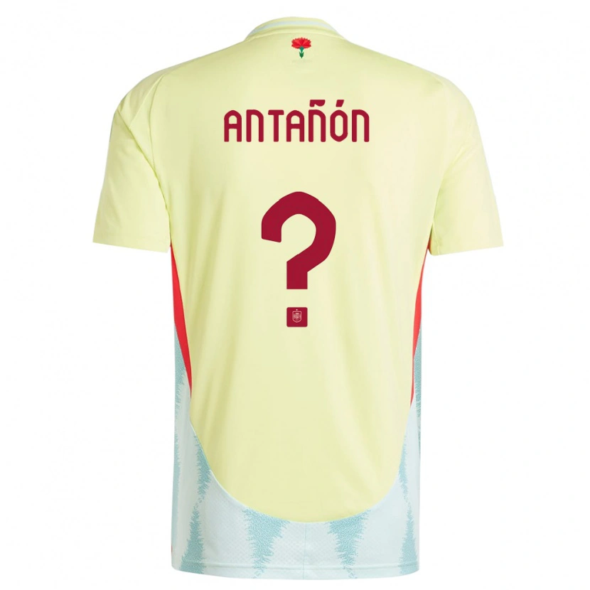 Danxen Kinder Spanien Andrés Antañón #0 Gelb Auswärtstrikot Trikot 24-26 T-Shirt Schweiz