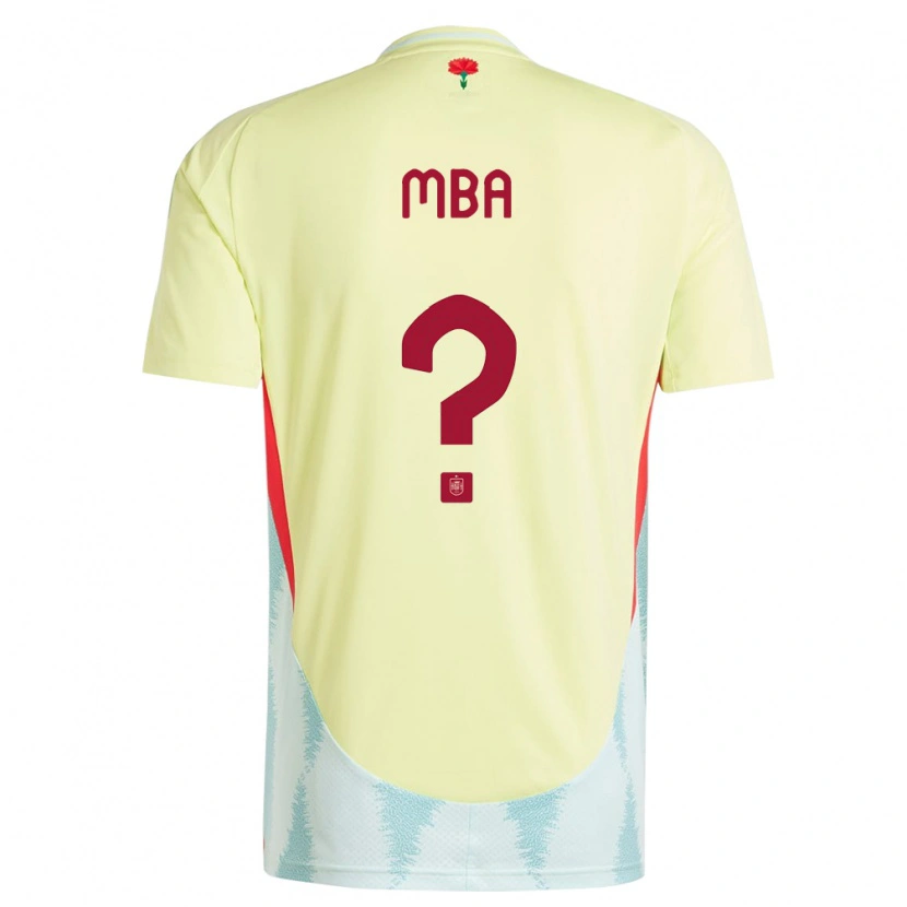 Danxen Kinder Spanien Ruslan Mba #0 Gelb Auswärtstrikot Trikot 24-26 T-Shirt Schweiz
