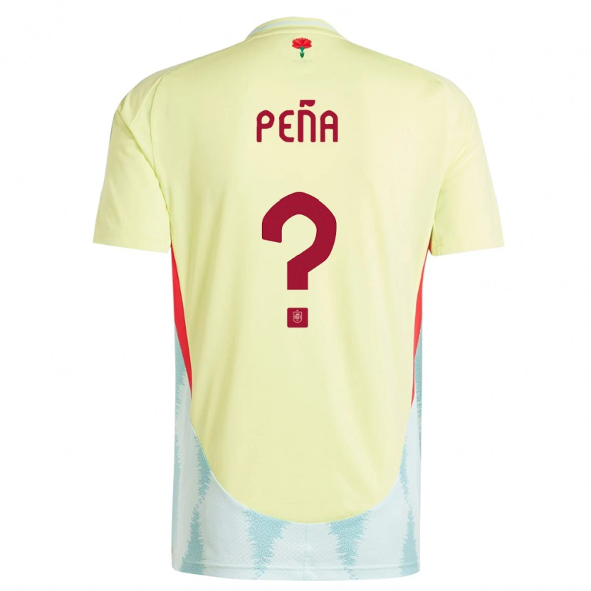 Danxen Kinder Spanien Pablo Peña #0 Gelb Auswärtstrikot Trikot 24-26 T-Shirt Schweiz