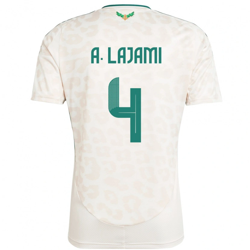 Danxen Kinder Saudi-Arabien Ali Lajami #4 Weiß Auswärtstrikot Trikot 24-26 T-Shirt Schweiz