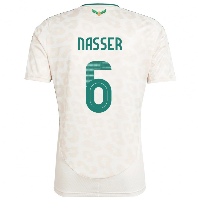 Danxen Kinder Saudi-Arabien Nasser Al-Dawsari #6 Weiß Auswärtstrikot Trikot 24-26 T-Shirt Schweiz