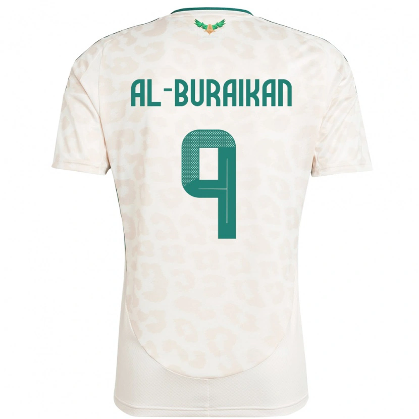 Danxen Kinder Saudi-Arabien Firas Al-Buraikan #9 Weiß Auswärtstrikot Trikot 24-26 T-Shirt Schweiz
