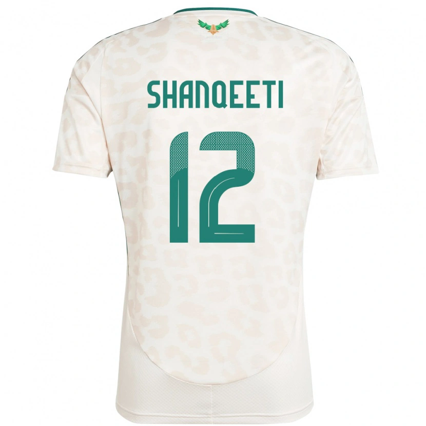Danxen Kinder Saudi-Arabien Muhannad Shanqeeti #12 Weiß Auswärtstrikot Trikot 24-26 T-Shirt Schweiz