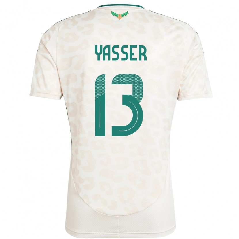 Danxen Kinder Saudi-Arabien Yasser Al-Shahrani #13 Weiß Auswärtstrikot Trikot 24-26 T-Shirt Schweiz
