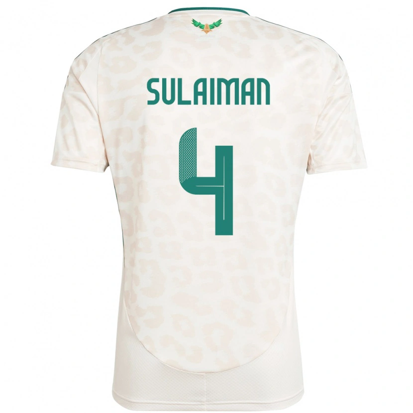 Danxen Kinder Saudi-Arabien Mohammed Sulaiman #4 Weiß Auswärtstrikot Trikot 24-26 T-Shirt Schweiz