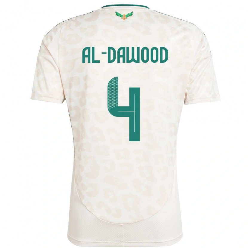 Danxen Kinder Saudi-Arabien Mishaal Al-Dawood #4 Weiß Auswärtstrikot Trikot 24-26 T-Shirt Schweiz
