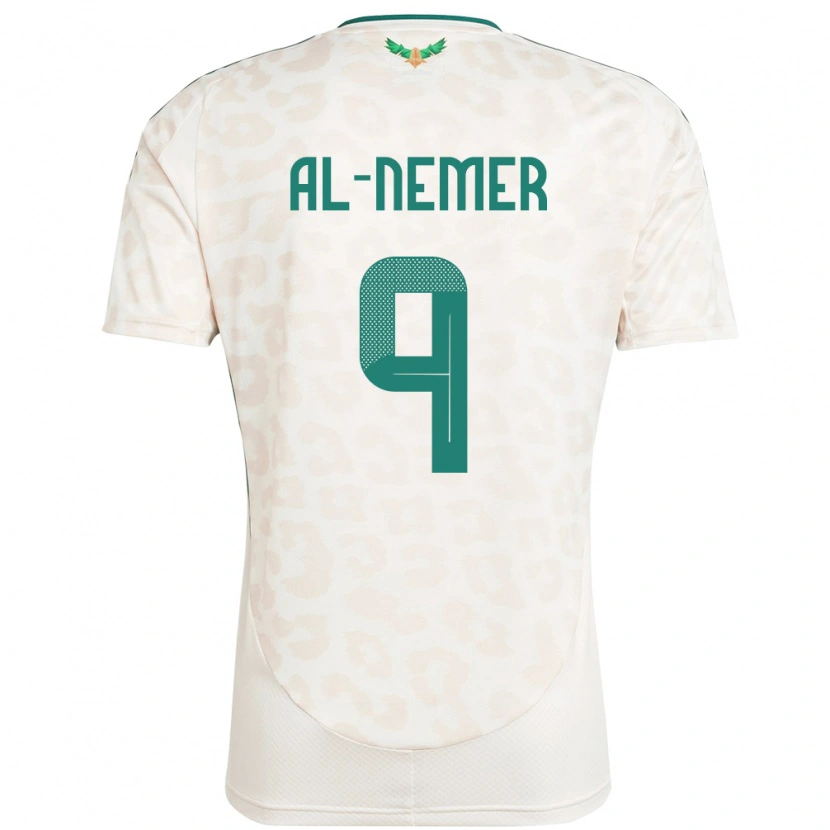 Danxen Kinder Saudi-Arabien Meshari Al-Nemer #9 Weiß Auswärtstrikot Trikot 24-26 T-Shirt Schweiz