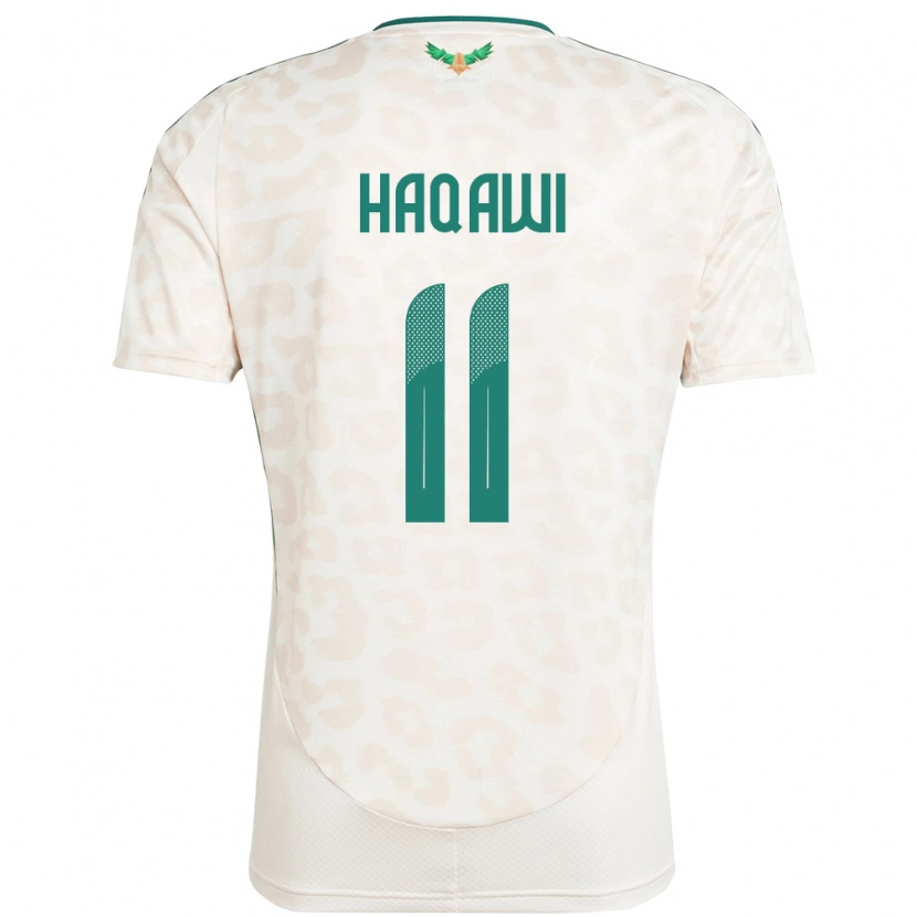 Danxen Kinder Saudi-Arabien Saad Haqawi #11 Weiß Auswärtstrikot Trikot 24-26 T-Shirt Schweiz